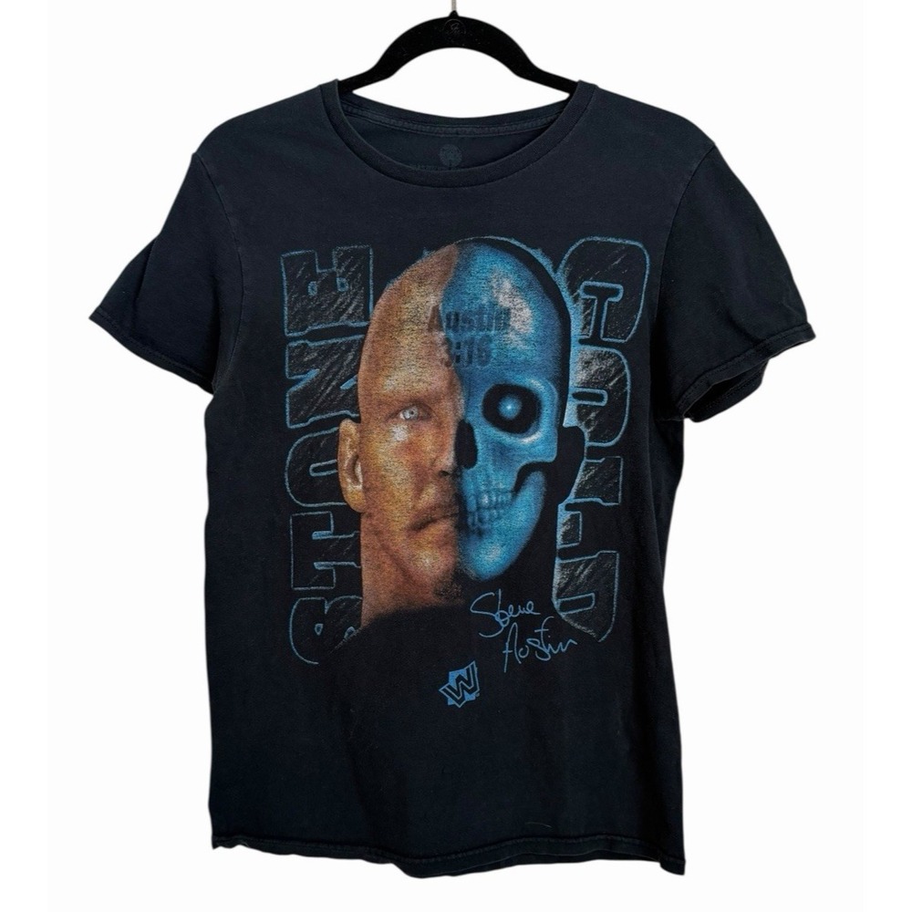 WWE Stone Cold Steve Austin Shirt Mens Size Small Graphic Tee Wresting Grunge